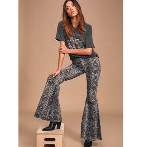 Free People Just Float On High Rise Flare Jeans